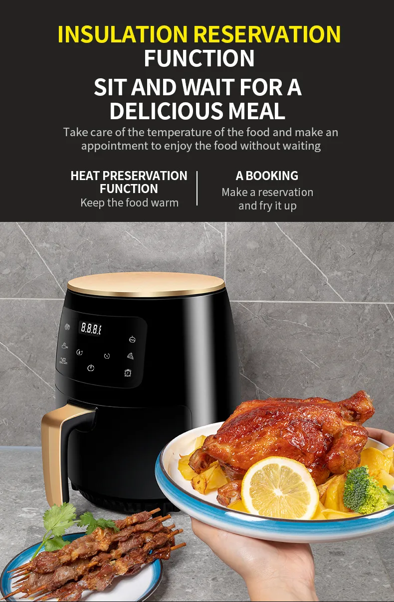Digital Air Fryer Panel