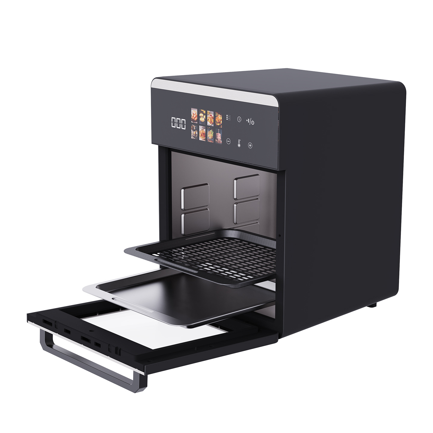 Air Fryer New Model Household 10L Touch Control Transparent Window French Fries Maker Multi-Functional Electric Plastic Overheat