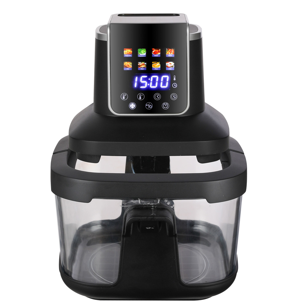 6l Modern Crispy Portable Air Fryer 8-in-1 Digital Control Space Saving Compact Design 360&deg; Visual Window Smart Touch Screen