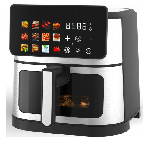 European Standard Cross-Border Square Air Fryer Large Capacity Multifunctional Digital Display Electric 1350W Household 1 Year