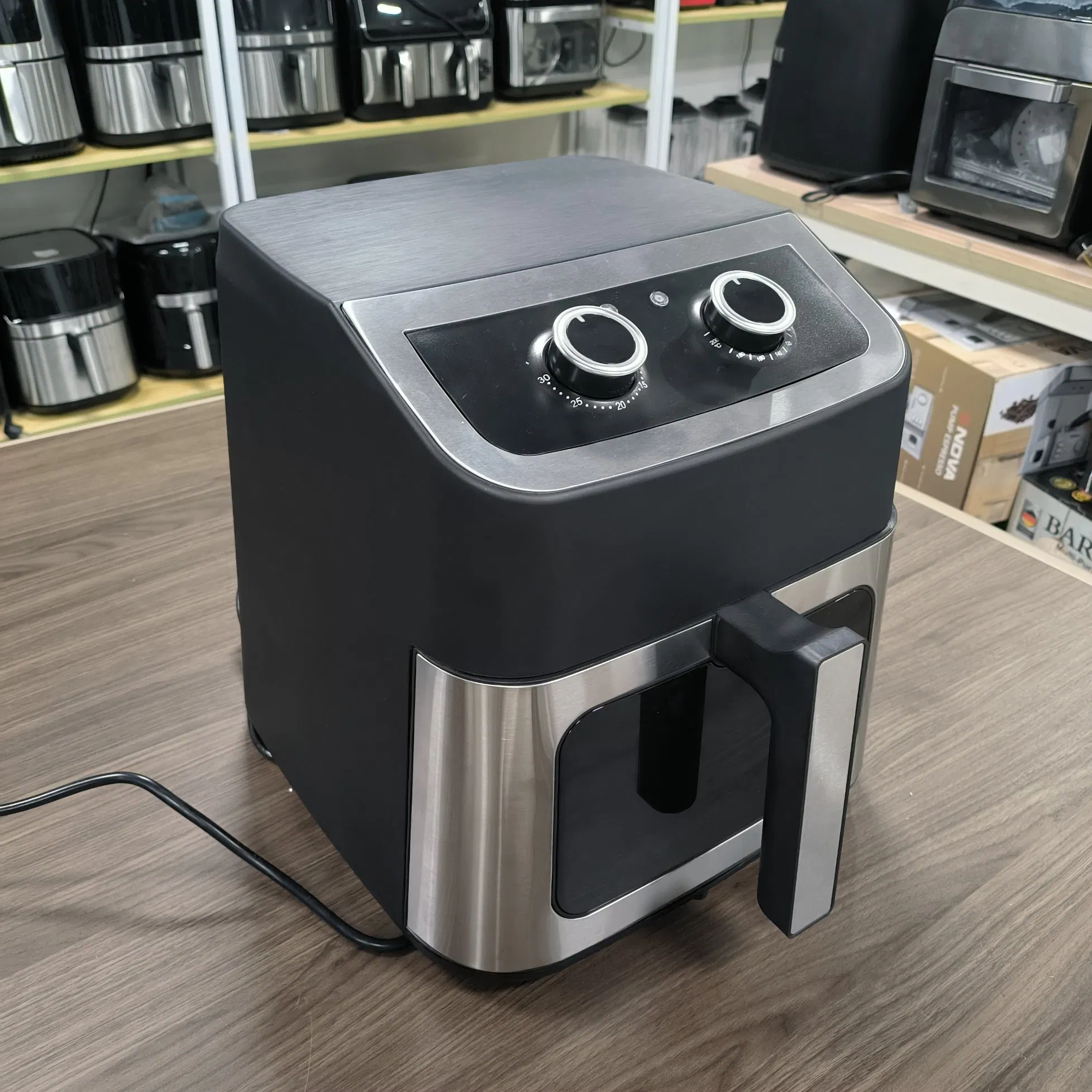 8.6L Large-Capacity Commercial 1700W Wind Speed Hot 360° Oil-Free Circulation Restaurant Bubble Tea Shop Special Air Fryer