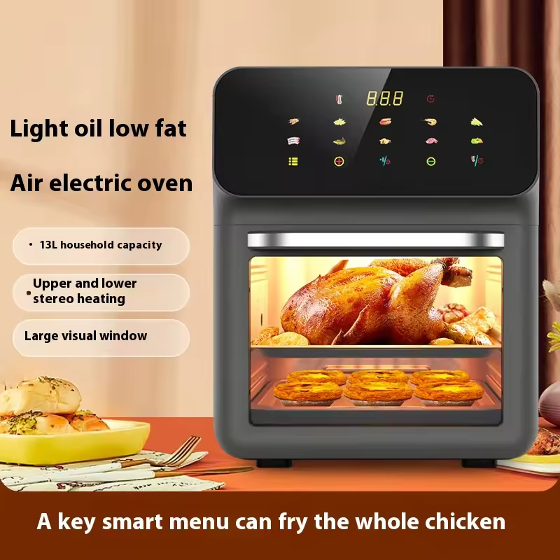 12L High Quality Modern Multifuncional Commercial Smart Electric Digital Household Air Fryer Stainless Steel Energy Efficient