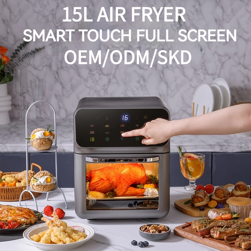 Wholesale Visual 10L-15L Air Fryer Oven OEM/ODM Manufacturer Customized 1350W Digital Smart Oil Free Electric Deep Fryer