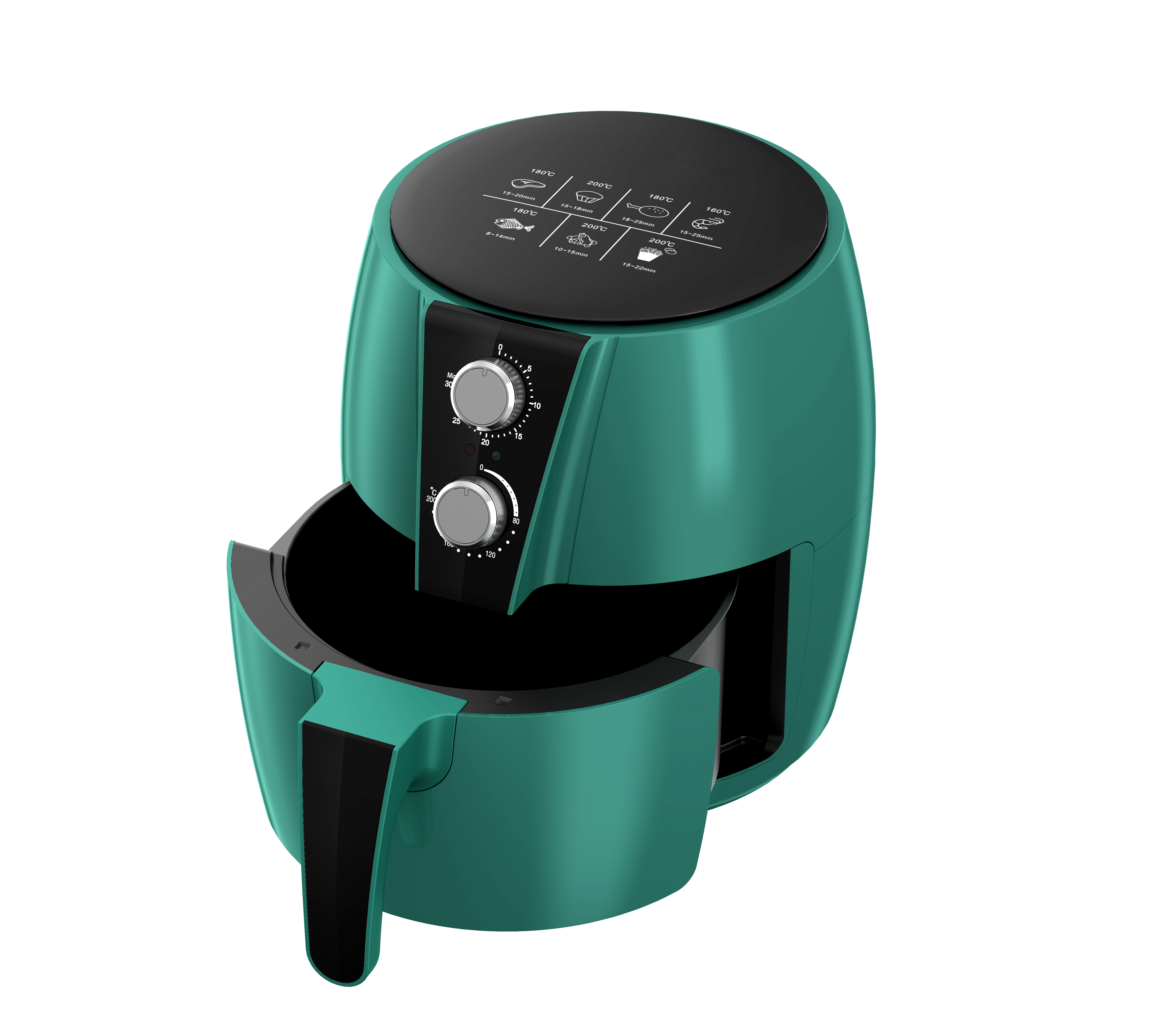 Home 4.5L Classic Oil-Free Multi-Function Electric Fryer Air Fryer Plastic PTFE Non-Stick Energy Saving Smart Household Fast