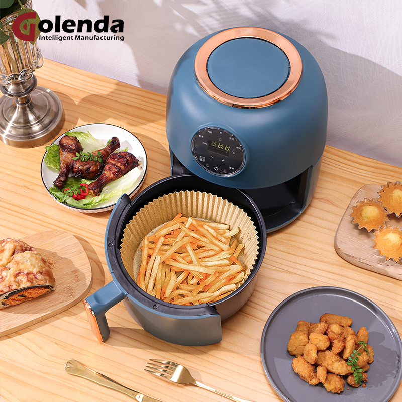 Modern Digital Screen Oil-Free Air Fryer Oven Non-Stick Basket for Household RV Use Electric Power Source Durable Plastic