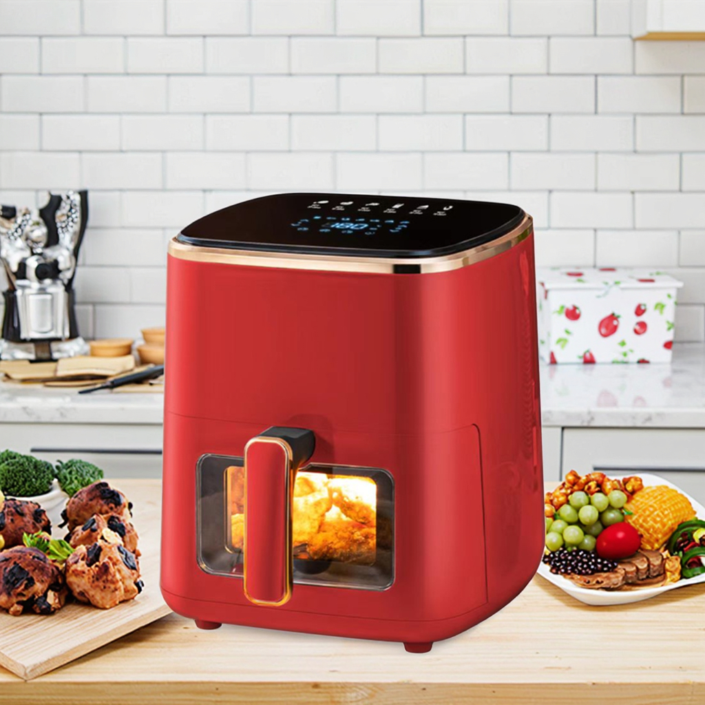 Good Quality Multi-function Oil-Free Cooking Electric Touch Control Digital Control Square Smart Air Fryer
