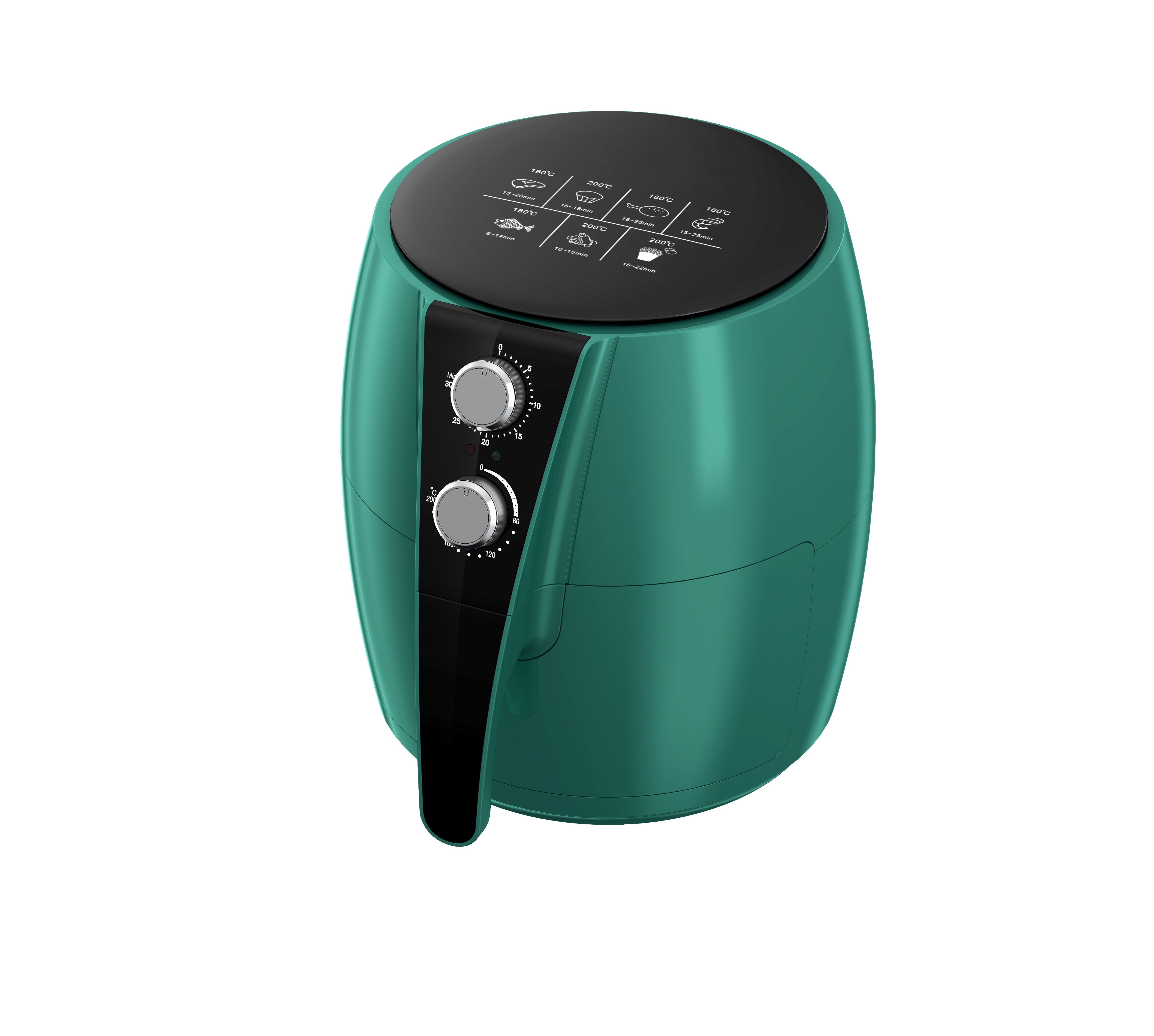Home 4.5L Classic Oil-Free Multi-Function Electric Fryer Air Fryer Plastic PTFE Non-Stick Energy Saving Smart Household Fast