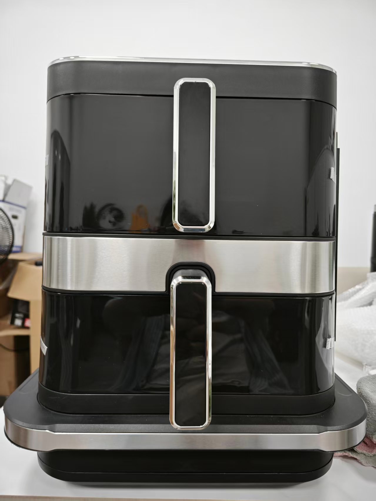 3 Pot in 1 16L 6L+4L+10 Inch Pizza 2800W Digital Freidora De Aire Foldable 15 16 Liter Smart Double Triple Stack Air Fryer