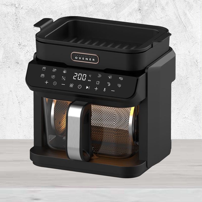 2 In 1 Digital Control Visual Air Fryer With Grill Pan