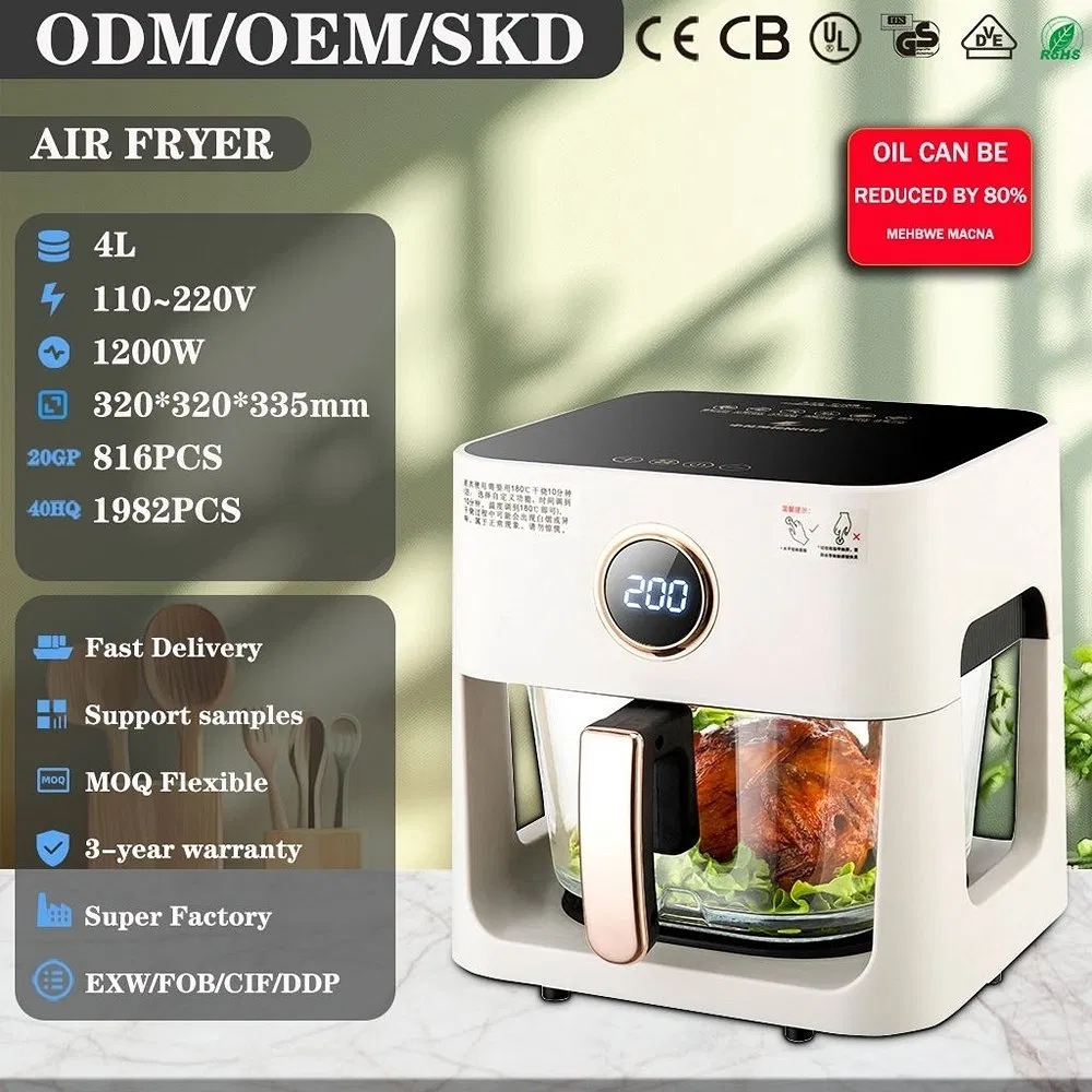 Zd-06 Rotisserie Kit Compatible Electric Digital Oil Free Air Fryer for Whole Chicken