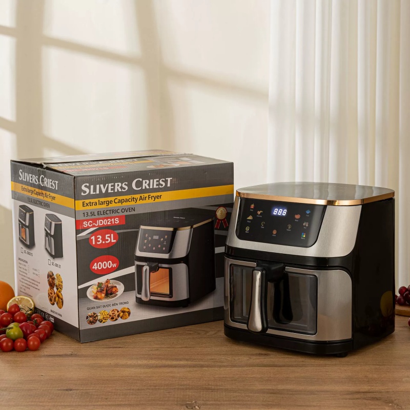 New Style Home 12 L Air Fryer with Touch Screen LCD Display Intelligent Perspective Function