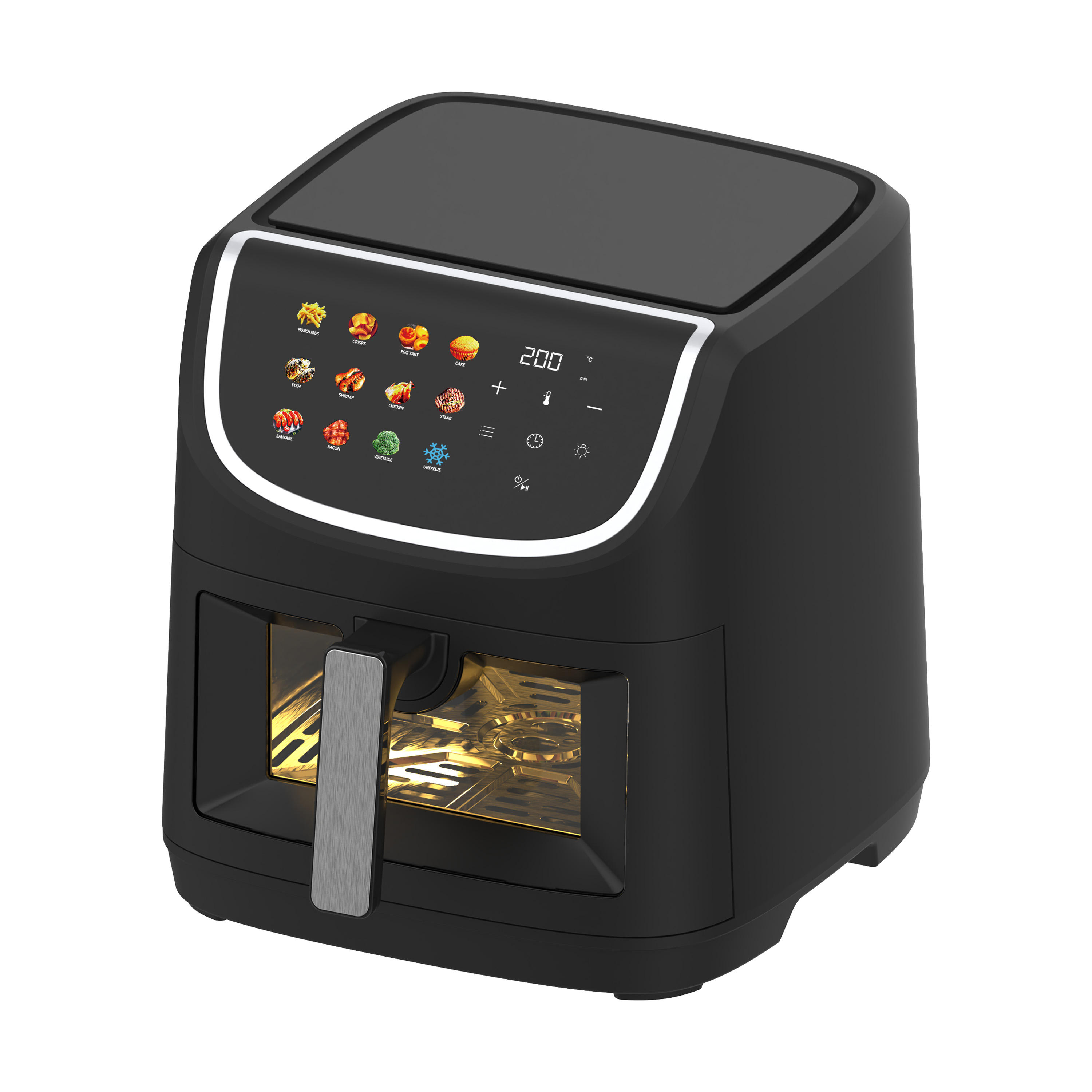 OEM Air Fryer,6L/8L Visible Window Home Use Multi-functional French Fries Machine Suitable for Indoor &amp; Outdoor Use