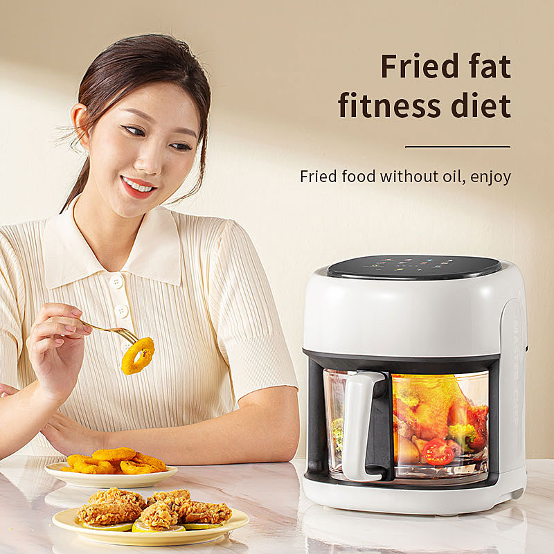 Air Fryer Small 4.5L Big Capacity Electric Fryer Household Delicate Glass Visual Air Fryer