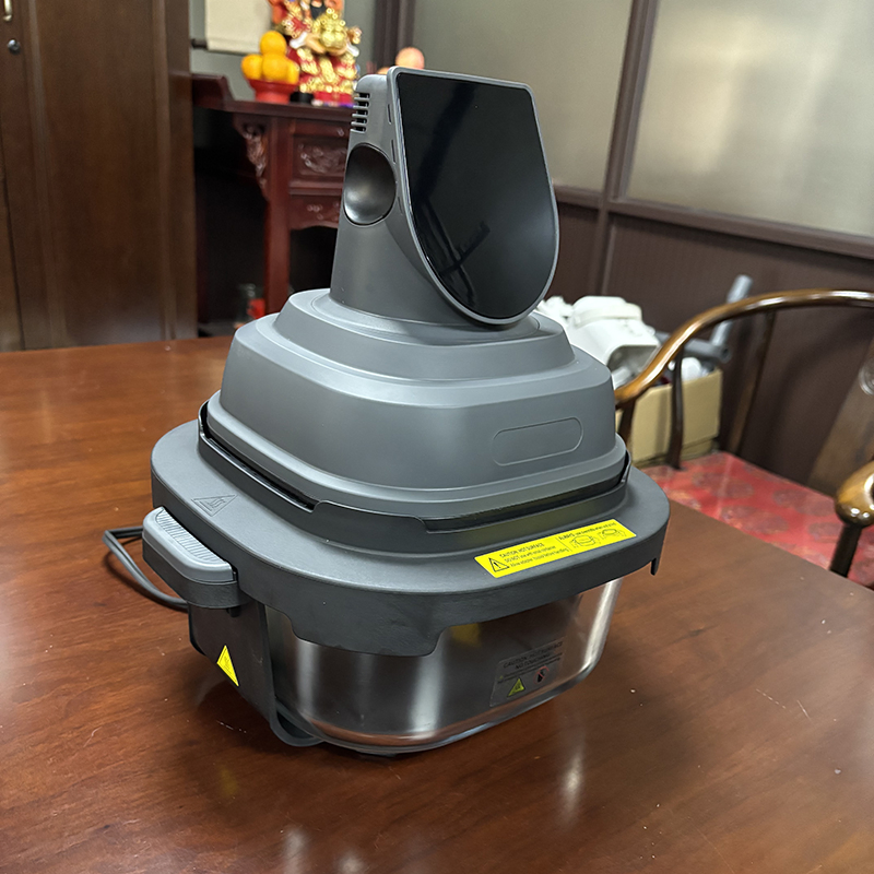 Hot New Non-Stick Glass Smart Compact Freidora De Aire Small Air Fryer for Kitchen Countertop Use with Digital Display