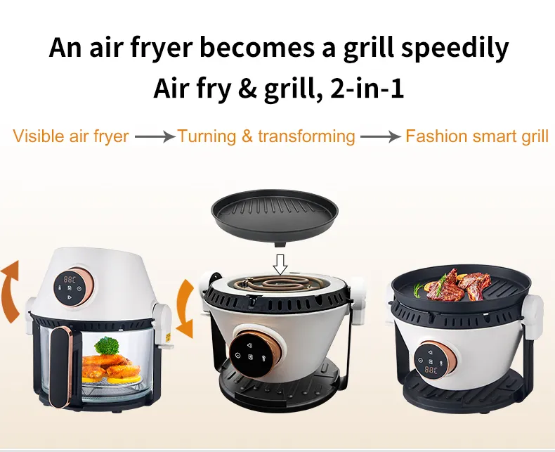 Commercial Air Fryer Digital Control Healthy French Fries Freidora De Aire Kitchen Appliances