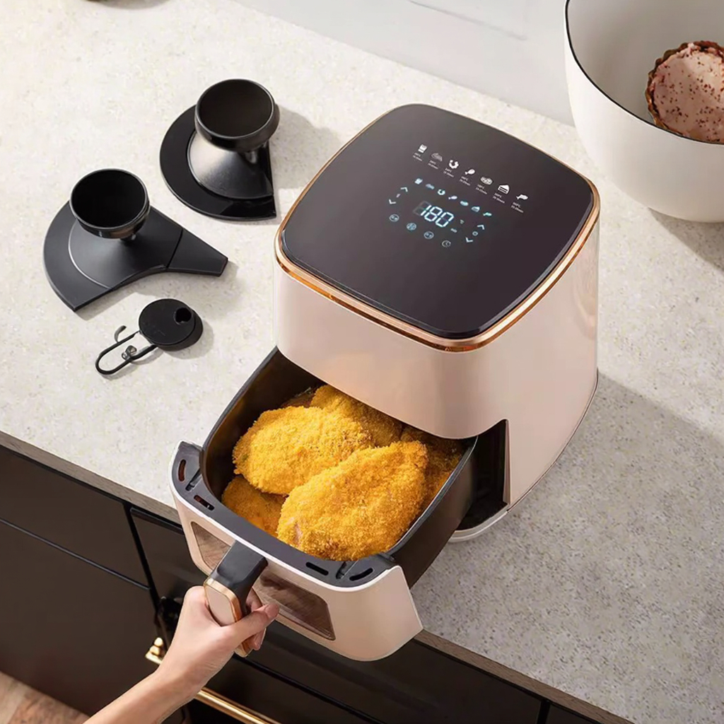 Good Quality Multi-function Oil-Free Cooking Electric Touch Control Digital Control Square Smart Air Fryer
