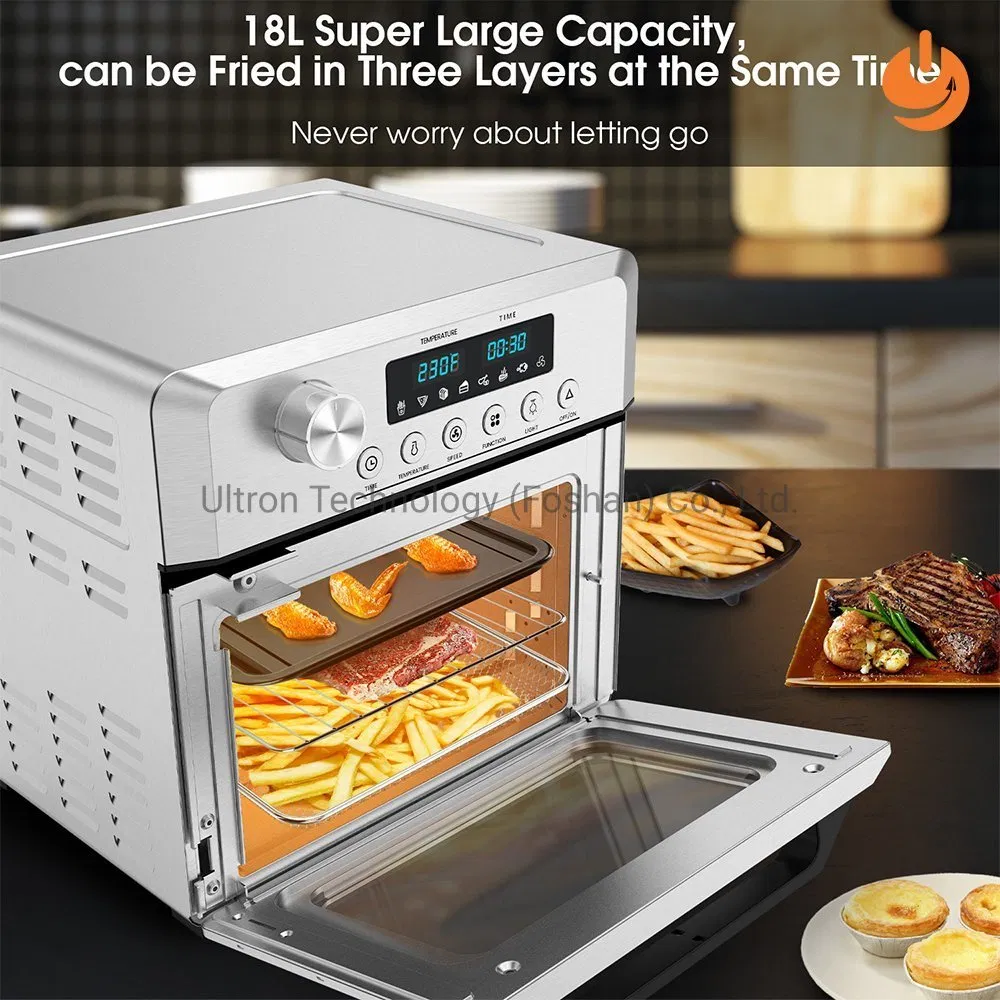 Best Digital Air Fryer Countertop Toaster Oven Air Fryer with Stainless Steel Body