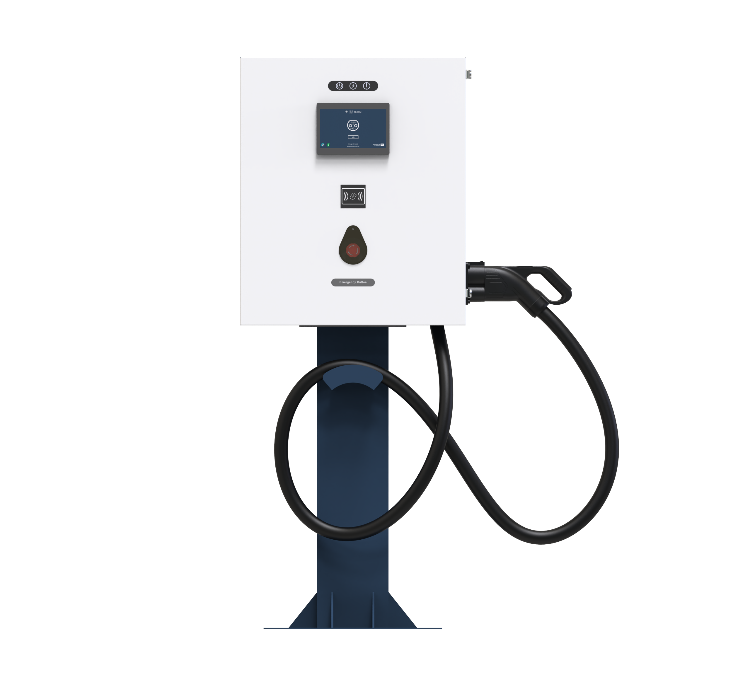 Wholesale Commercial Dual Gun CCS DC Electric Car EV Charger Station 40KW Smart DC Fast EV Car Public Charging Station Manufacturer, Factory