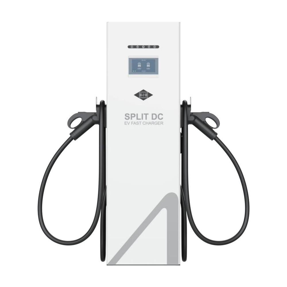 China Factory Wholesale Air Cooled Dual Gun Charging Station IP55 DC EV Charging Station CCS GBT Commercial Electric Vehicle Charging Pile Manufacturer, Factory