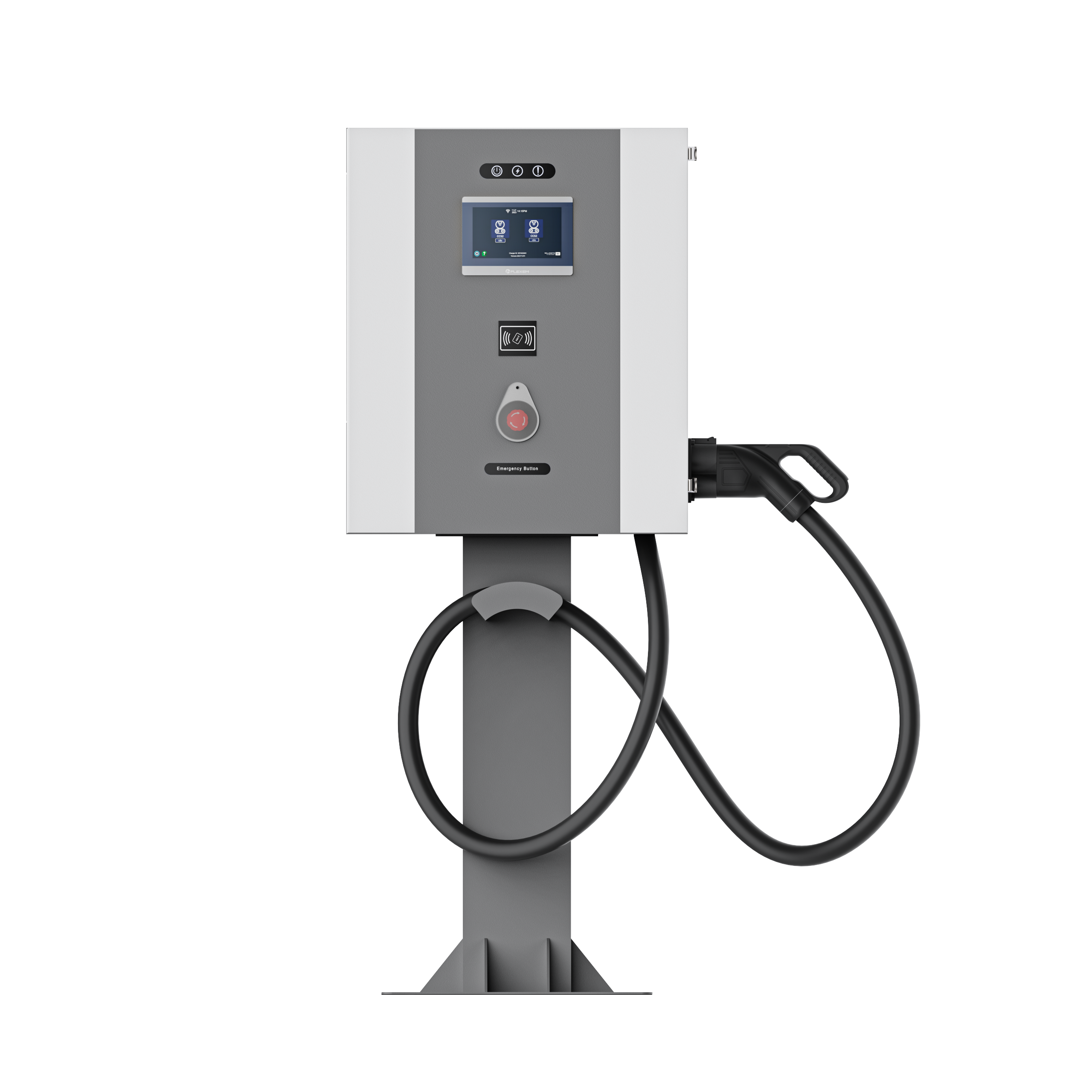 Wholesale Commercial Dual Gun CCS DC Electric Car EV Charger Station 40KW Smart DC Fast EV Car Public Charging Station Manufacturer, Factory