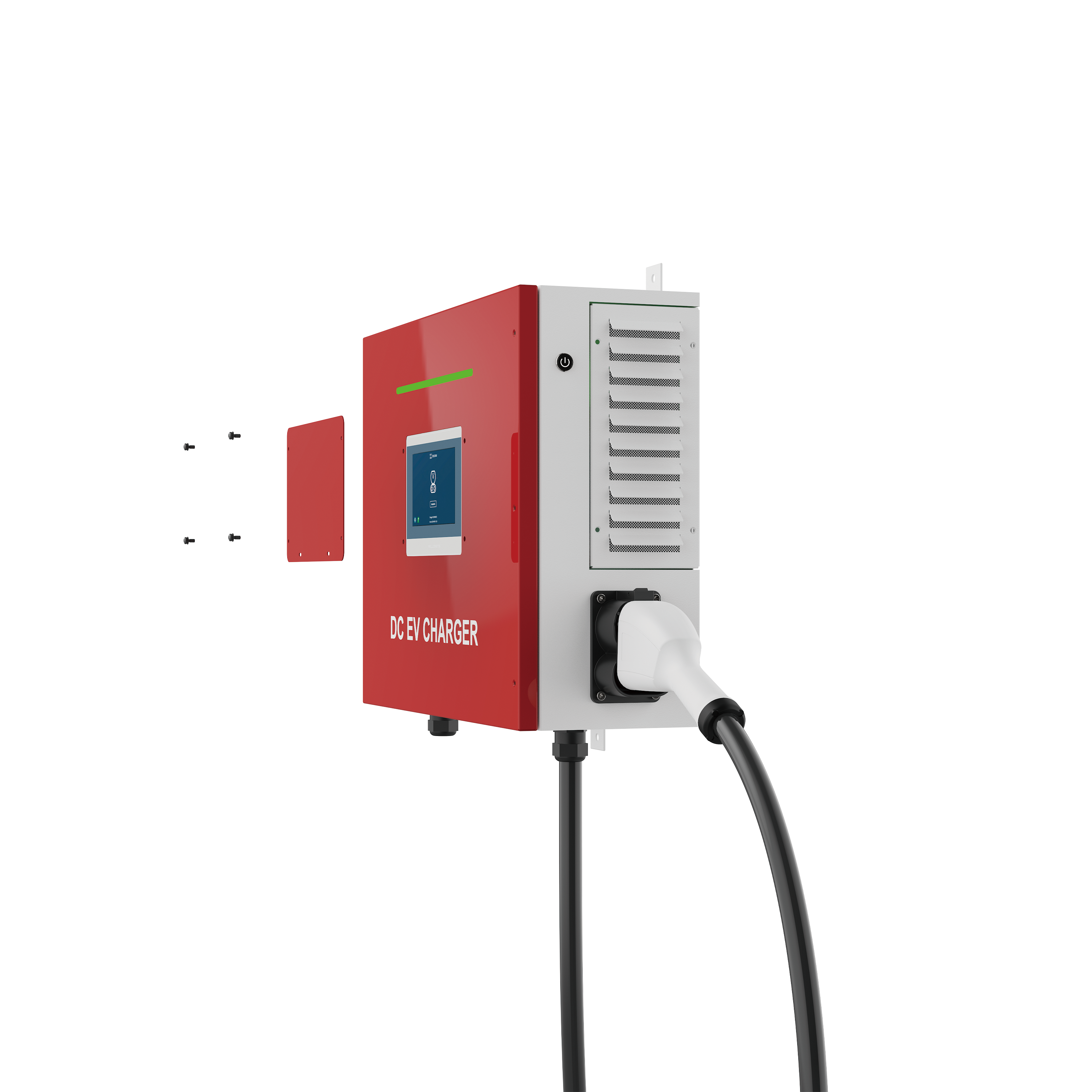 China High-Power 20-40kw CCS2 GB/T Level 2 Wall-Mounted EV Charger CE Certification Electric Vehicle Charging Station with IP54 for Tesla or BYD Manufacturer, Suppliers