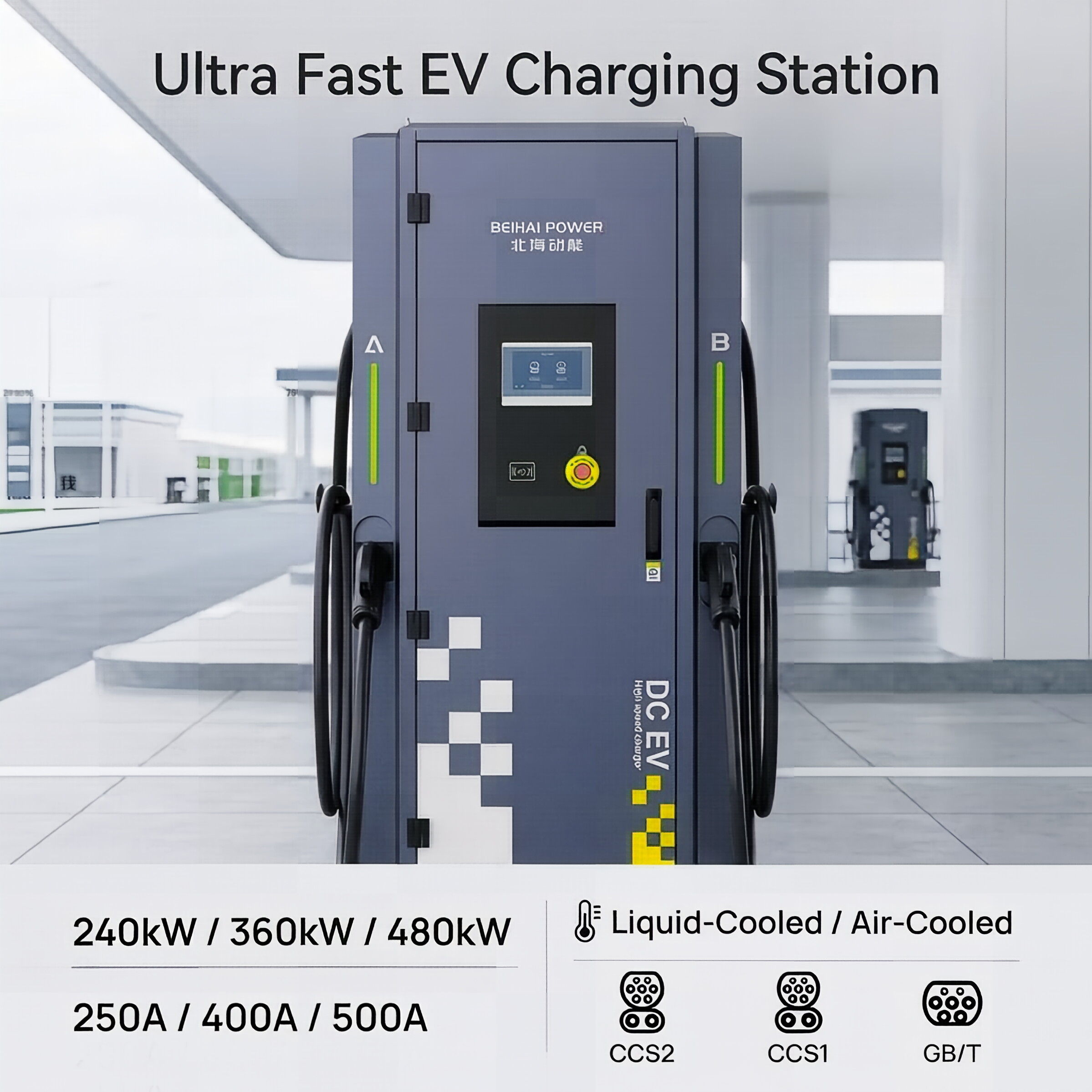 Wholesale EVSE Source Factory 120kW DC Fast Charging Station Dual Guns Electric Car Charger for Highway Service Station Factory, Factories