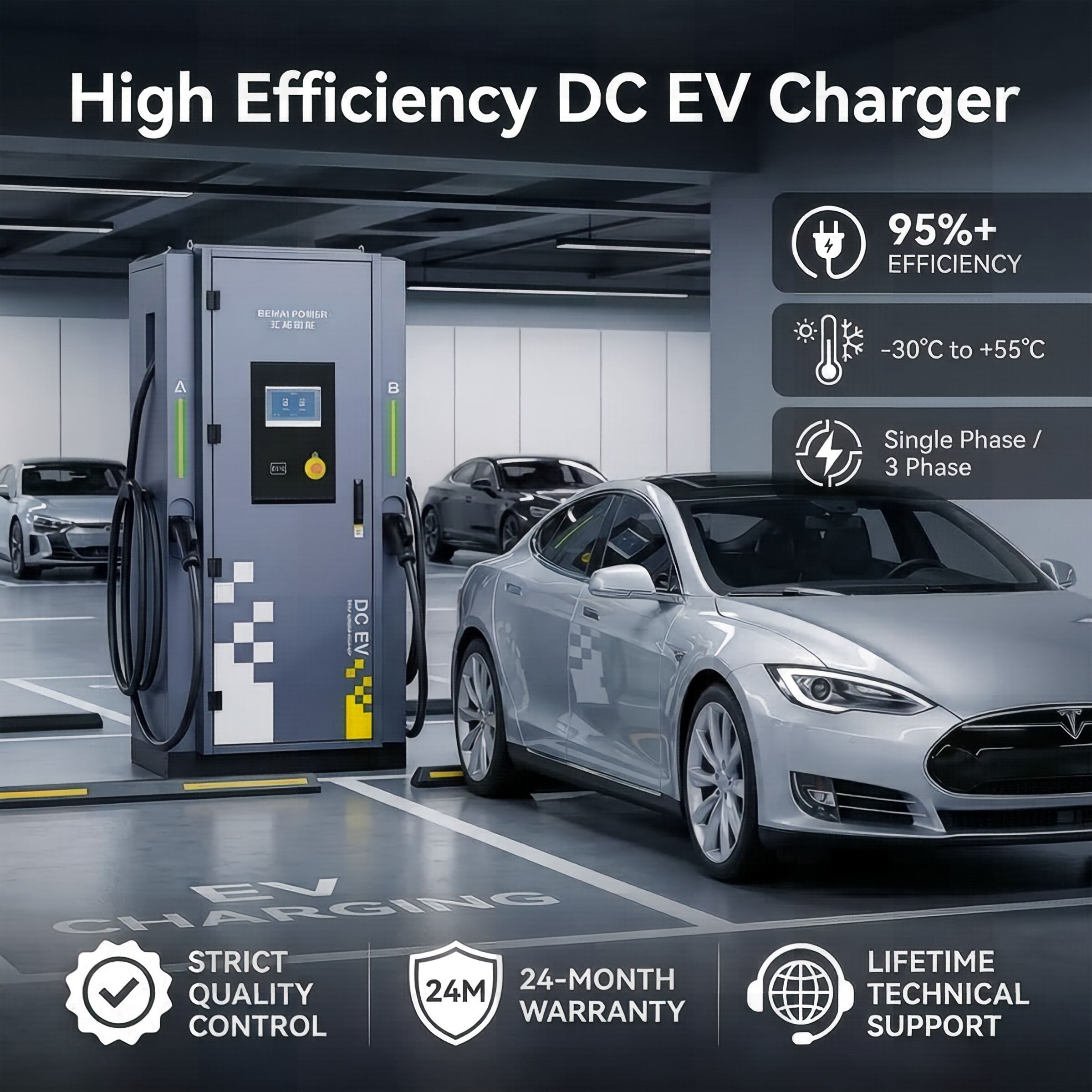 Wholesale EVSE Source Factory 120kW DC Fast Charging Station Dual Guns Electric Car Charger for Highway Service Station Factory, Factories