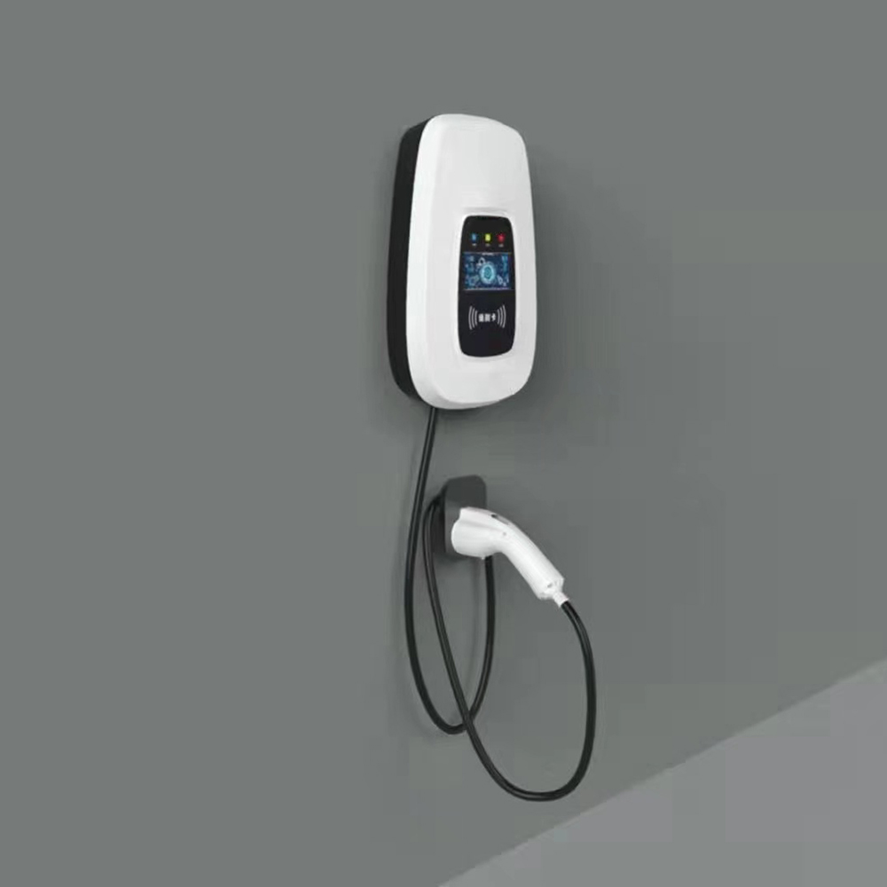 Wholesale AC 7kw Wall-Mounted Charging Pile Home Electric Vehicle Charging Station Wallbox EV Charger with Type 1 or Type 2 Plug Manufacturer, Supplier
