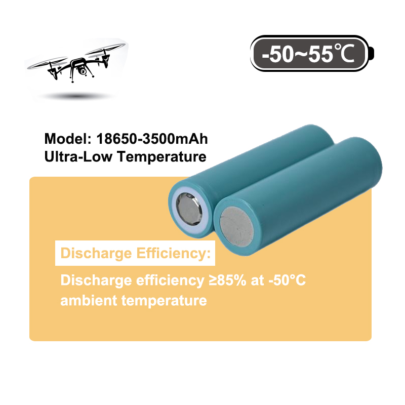 Wholesale -80° C to 60° C Operating18650 Ultra-Cryogenic Lithium Battery Cell 3.5V 3500mah Ultra-Low Temp Cylindrical Battery for Automotive Start-Stop Manufacturer, Factory