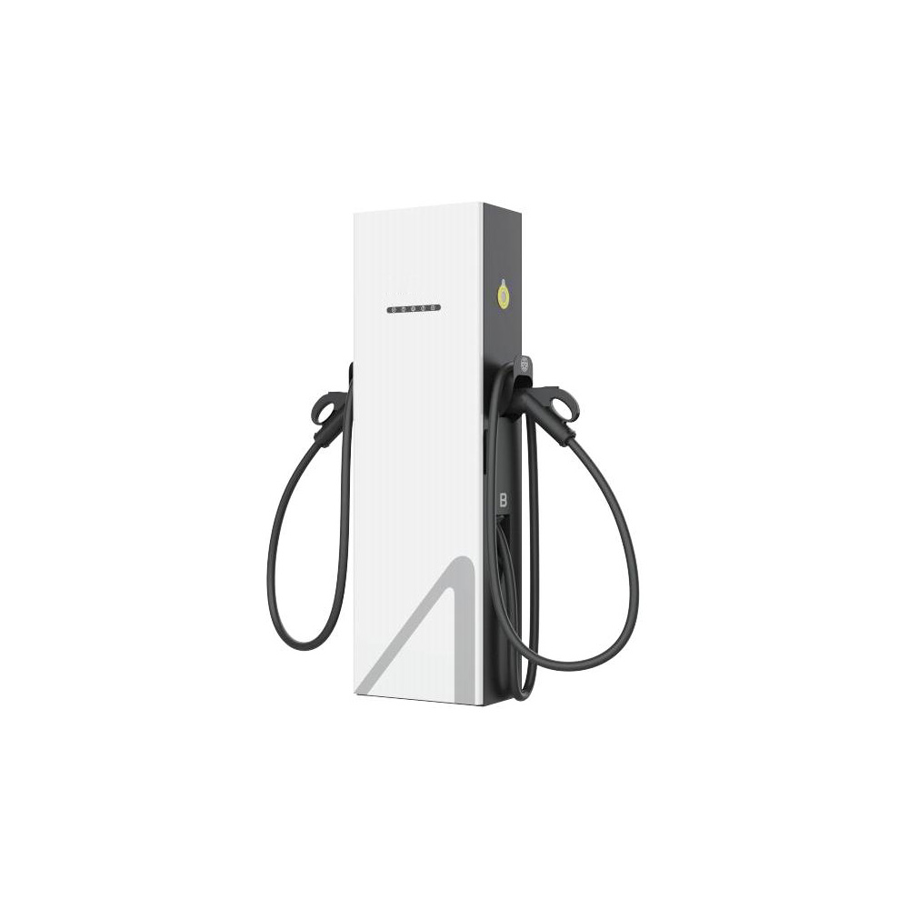 China Factory Wholesale Air Cooled Dual Gun Charging Station IP55 DC EV Charging Station CCS GBT Commercial Electric Vehicle Charging Pile Manufacturer, Factory