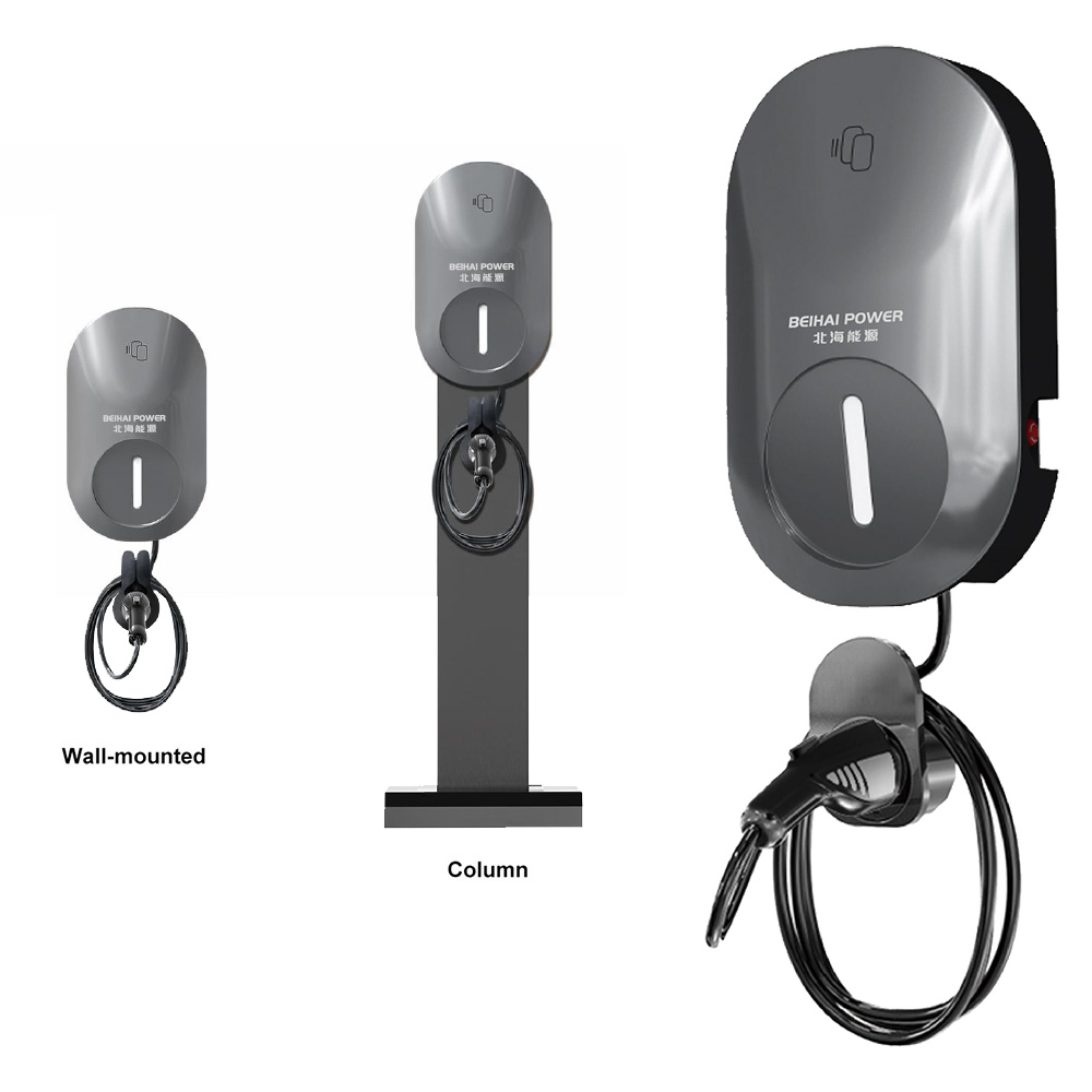 China New Energy Electric Vehicle Floor-Mounted Charging Station 380V 16A AC EV Charging Station 7KW 11kw 22KW AC Electric Car Charger Manufacturers, Supplier