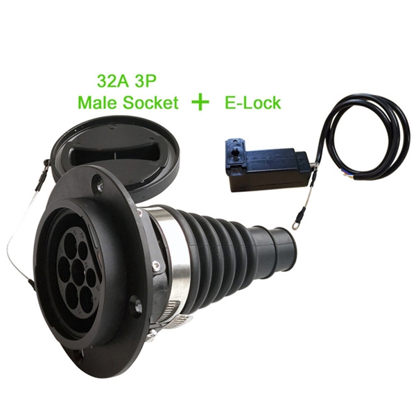 Wholesale BEIHAI 3Phase 16A 32A Type 2 inlets Male EV Charger Socket For AC Charging Stations Manufacturer, Suppliers