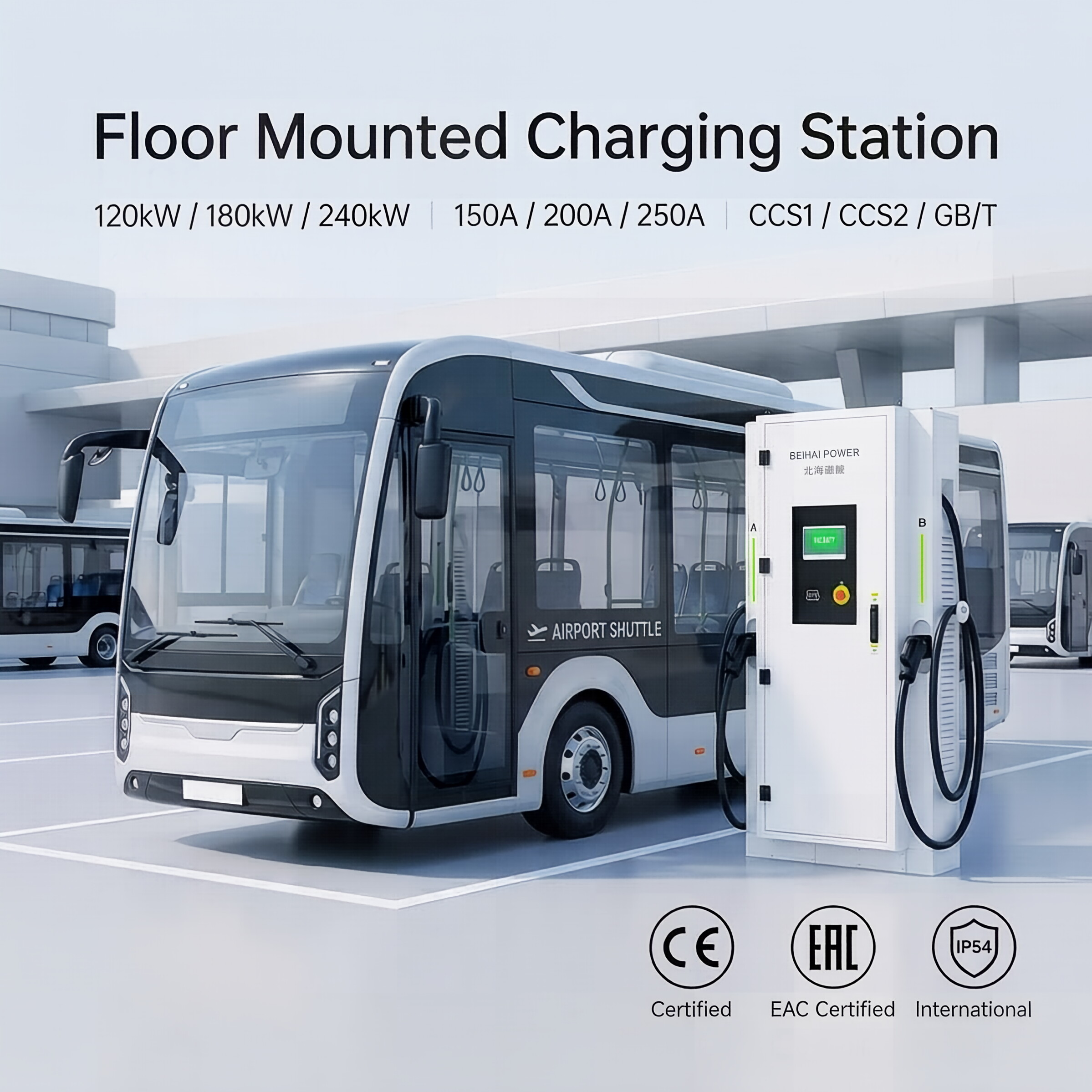 China EVSE Manufacturer Direct 180kW EV Charging Station OCPP 1.6J Electric Car Charger for Electric Bus Depot Manufacturers, Factory