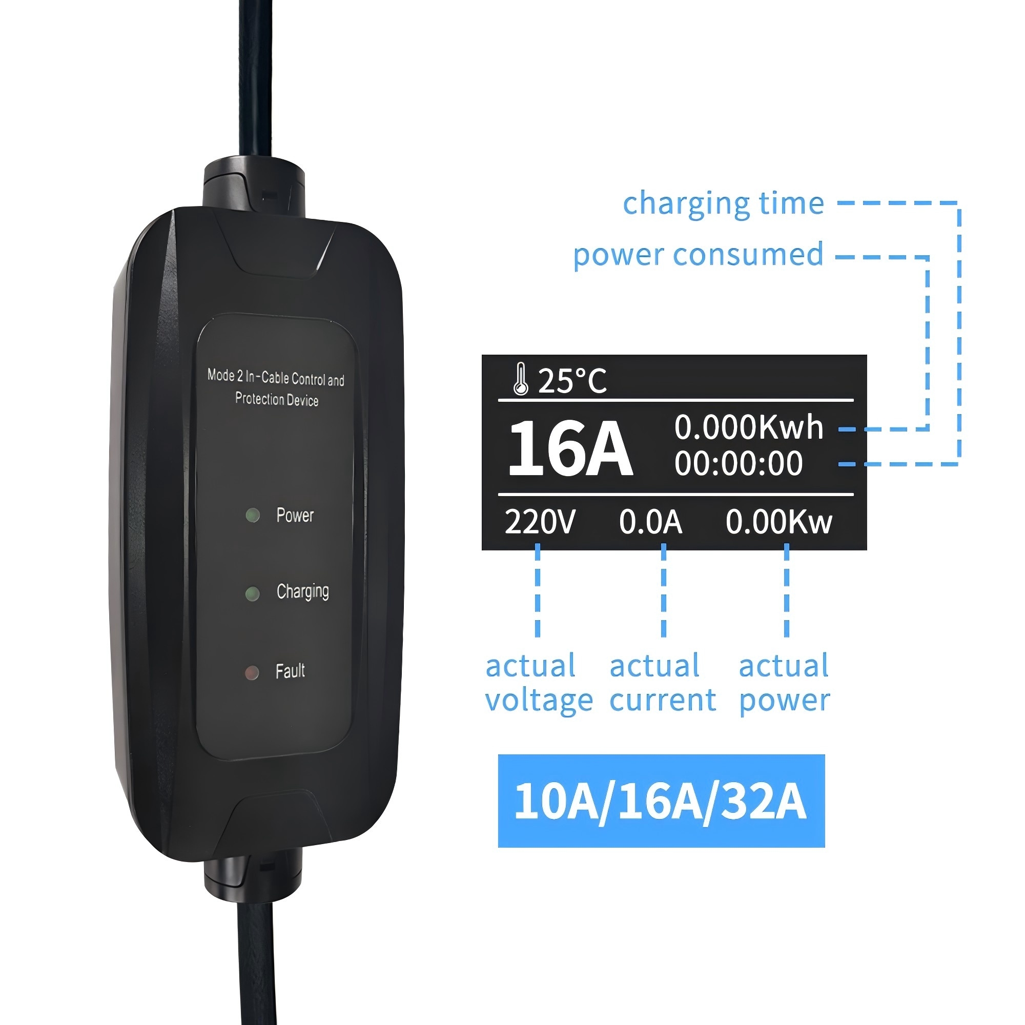China OEM/ODM Type1 Level2 GBT 11KW 32A AC Electric Vehicles Charging Station Home Use Portable EV Charger Manufacturer, Supplier