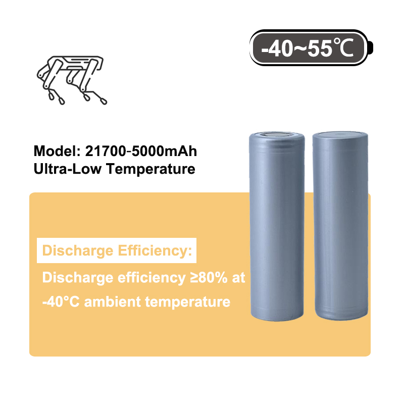 China 5000mAh Uav Enhanced Performance Ultra Low Temperature Lithium Ion Batteries Pack 21700 Ultra-Cryogenic Cylindrical Battery Discharge Efficiency Exceeds 80% in -80℃ Factory, Factories