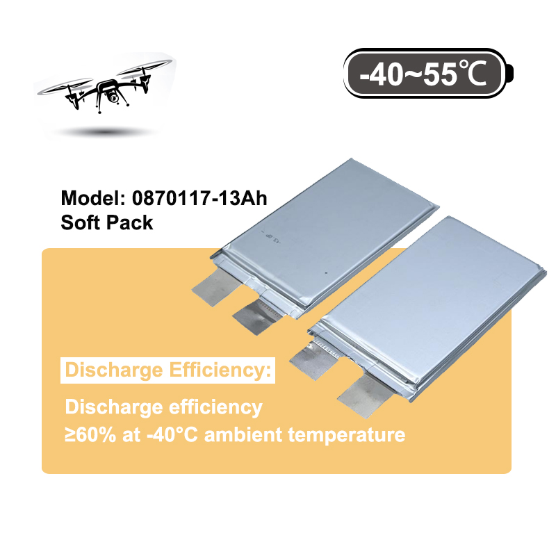 Wholesale Outstanding Performance at Low Temperatures (-80 °C) 13Ah Solid-State Pouch Ultra-Cryogenic Lithium-ion Battery for Cargo Drones/VTOL Aircraft/Aircraft/Low-Temperature Applications Suppliers, Factories