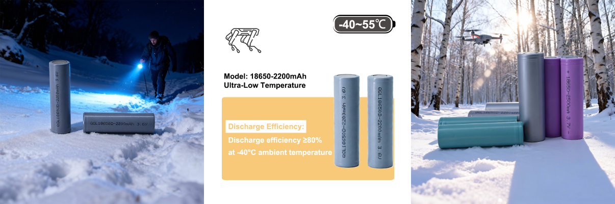 18650 Ultra-Cryogenic Battery 3.6v 2200mAh