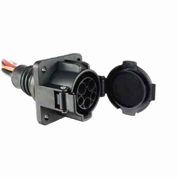 China 16A 32A SAE J1772 Inlets Socket 240V Type 1 AC EV Charging Socket for Electric Car Charger Suppliers, Factories