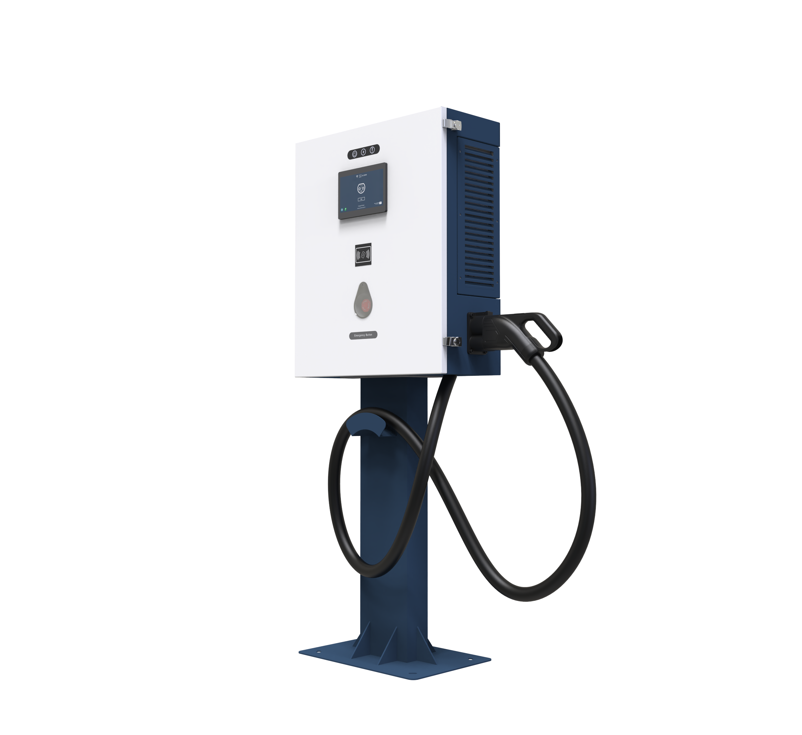 Wholesale Commercial Dual Gun CCS DC Electric Car EV Charger Station 40KW Smart DC Fast EV Car Public Charging Station Manufacturer, Factory