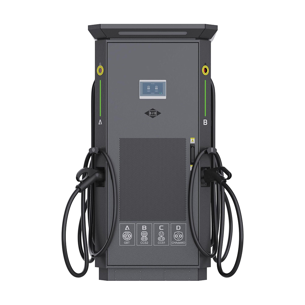 Wholesale 40KW to 240KW Integrated DC Fast Charging Pile Commercial Electric Car Charging Station CCS2 Double Gun EV Charger with 7 Inch LCD Screen Manufacturer, Suppliers