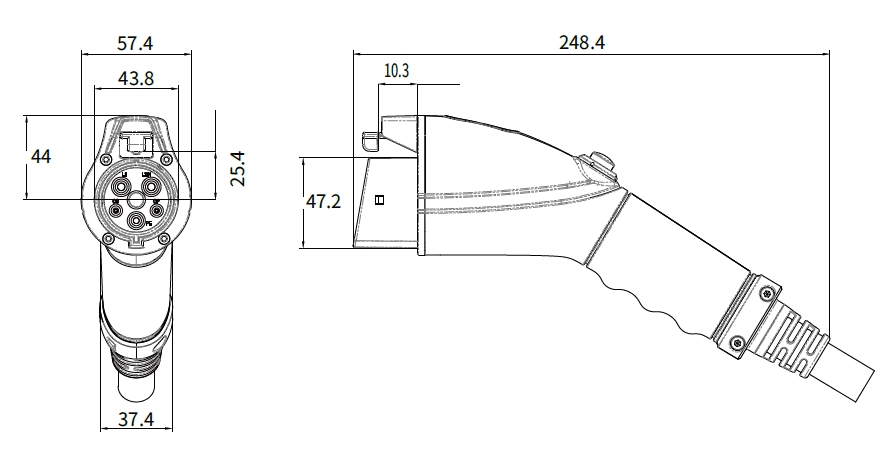 Type 1 EV Charging Plug