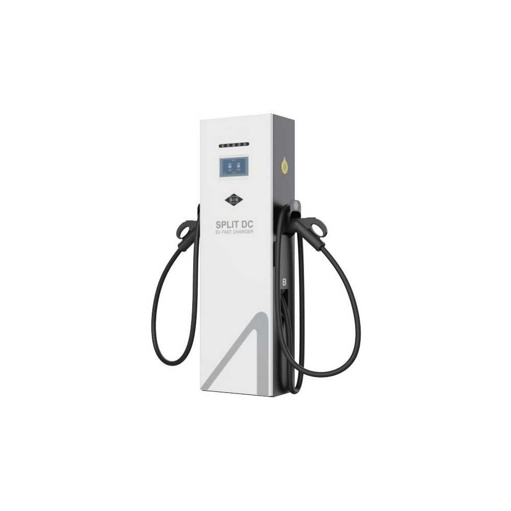 China Factory Wholesale Air Cooled Dual Gun Charging Station IP55 DC EV Charging Station CCS GBT Commercial Electric Vehicle Charging Pile Manufacturer, Factory