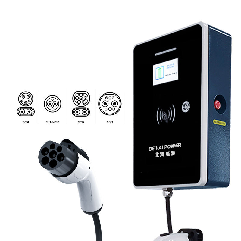 China Smart 22KW Wallbox EV Charger Type 2 Electric Vehicle Charging Pile Level 2 Wall-Mounted Charging Station 380V 32A AC Electric Car Charger Manufacturer, Factory