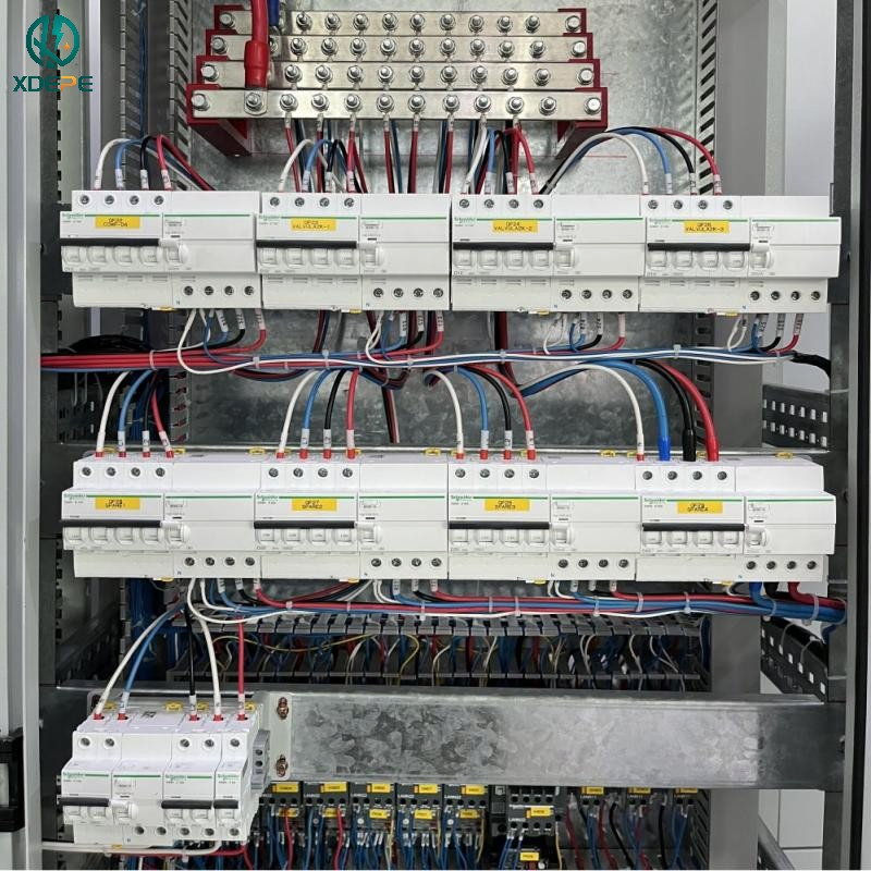 Painel de Distribuição de Montagem Completa, Interruptor de Potência PLC para Sistema de Equipamento Industrial