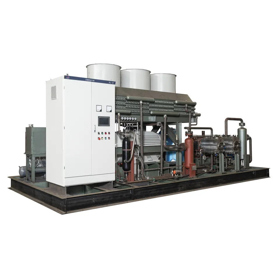 Skid Mounted High Efficiency Biogas Reciprocating Compressor Unit