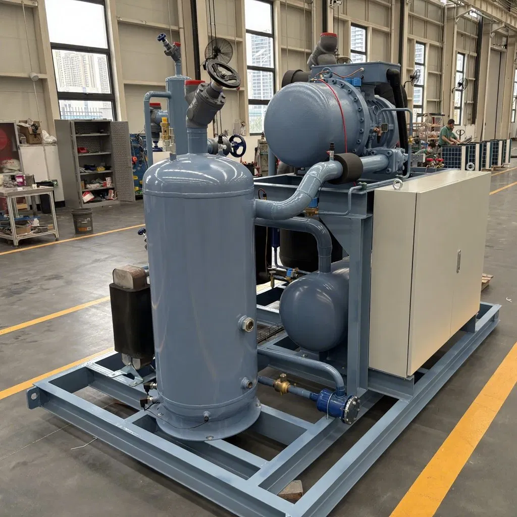 Unidade de Refrigeração de Compressor de Parafuso Paralelo OEM Confiável para Armazenamento a Frio