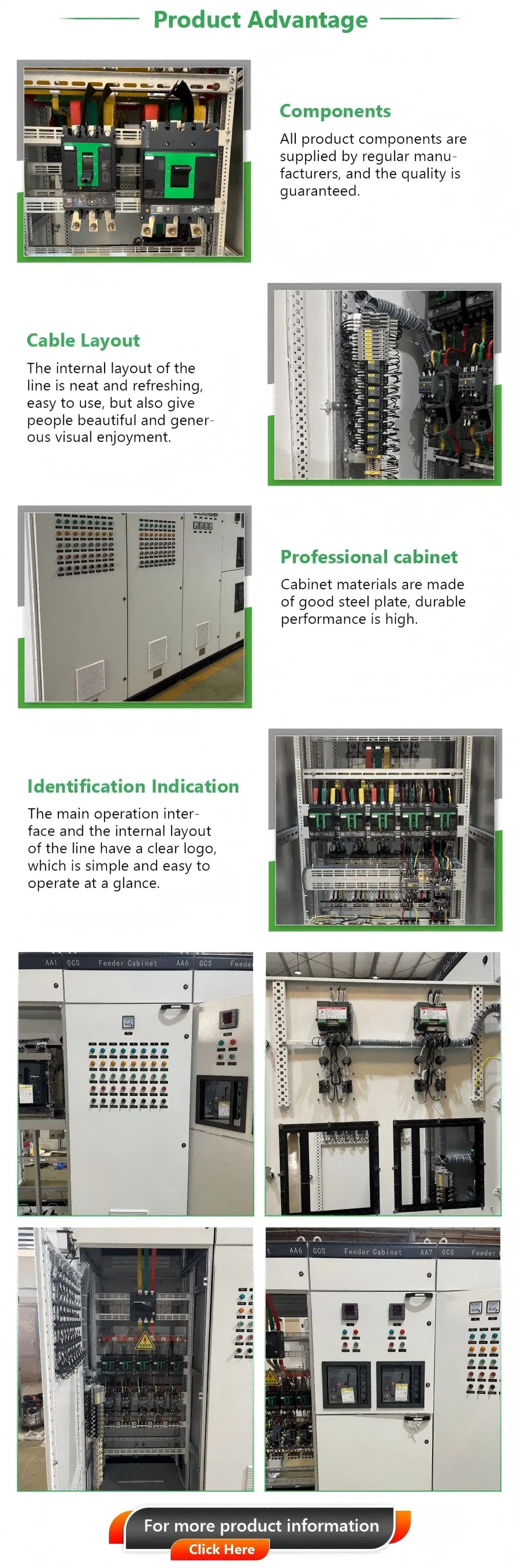 Painel de Distribuição Trifásico para Energia Solar Quadro de Comando para Fábrica