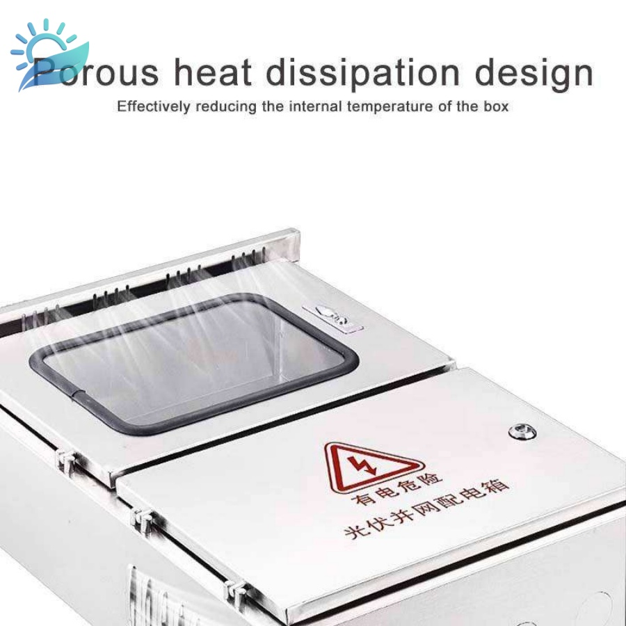 IP65 Caixa de Distribuição de Energia à Prova d'Água em Aço Inoxidável para Painéis Solares