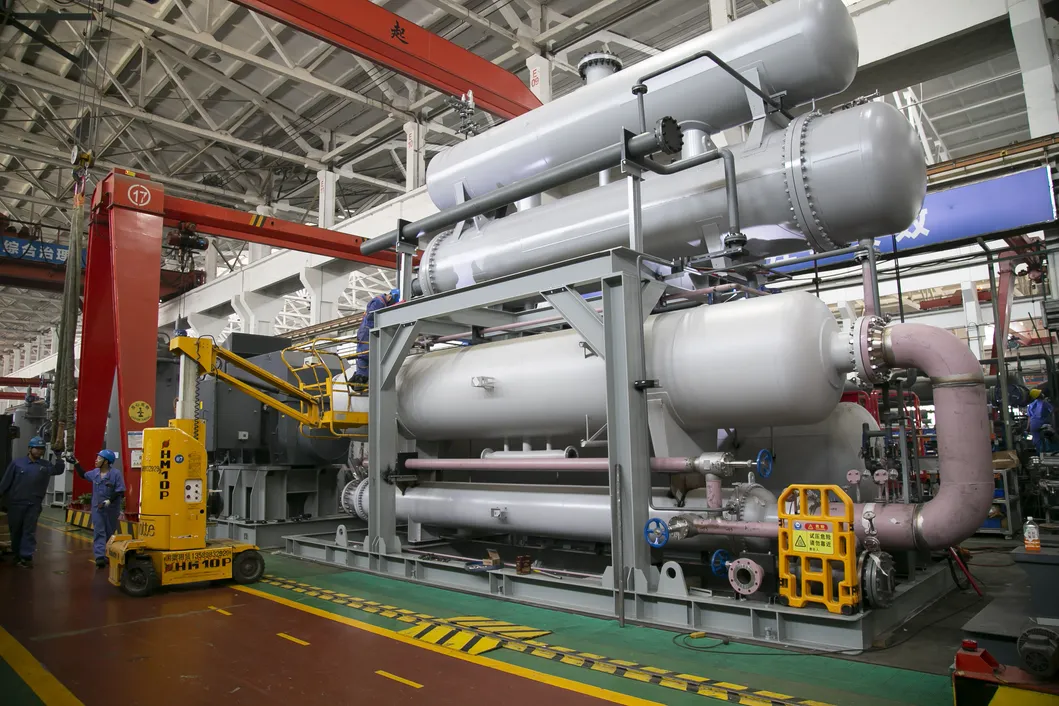 Unidades de condensação de compressor de parafuso para sala de armazenamento a frio congelado