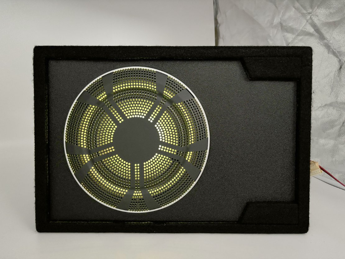 600watts 8 Subwoofer Ativo Super Bass de 10 Polegadas com LCD Multicolorido